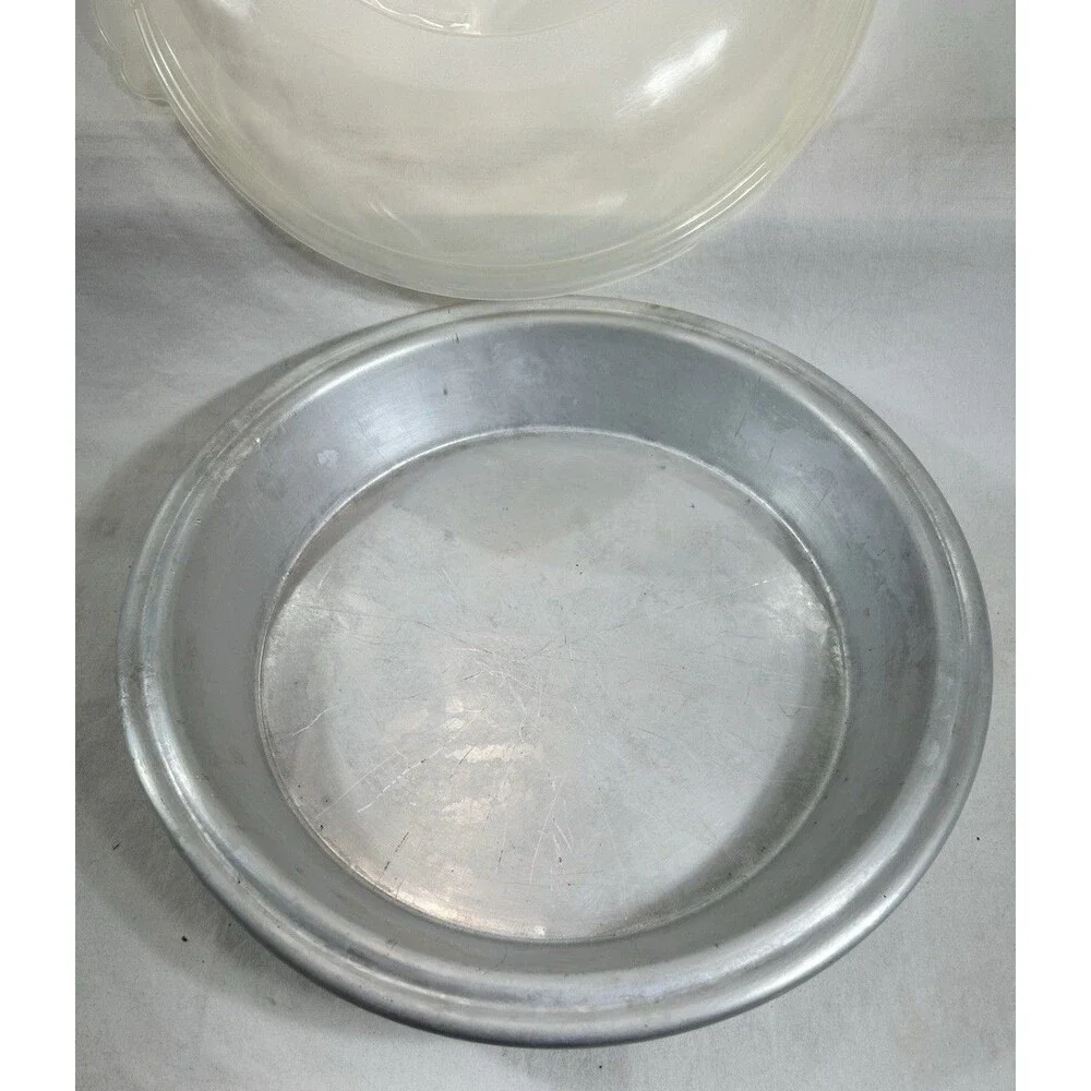 Vintage Nordic Ware Naturals Aluminum Pie Pan Domed Vented Lid 10